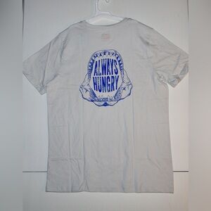 Cat & Jack NWT White Graphic Tee "Always Hungry" Boys Size Xl Husky 16/18 Swim